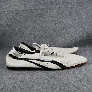 Sang Moo Sa Shoes Mens 12.5 Martial Arts Karate Sneakers Leather White Black